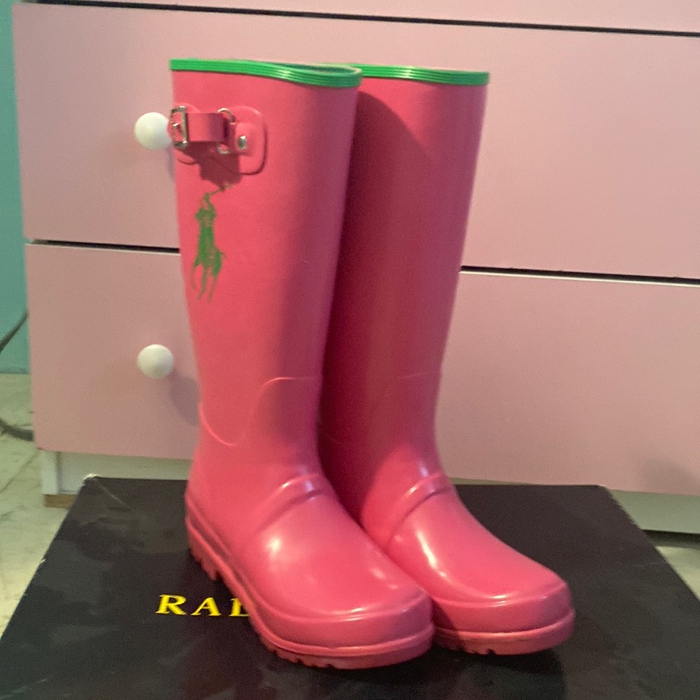 Kids' Ralph Rain Boot In Pink/green